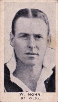 1932 Godfrey Phillips Tobacco Victorian League & Association Footballers #36 Bill Mohr Front